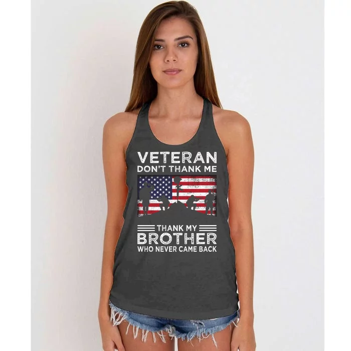 American Veteran T Women's Knotted Racerback Tank