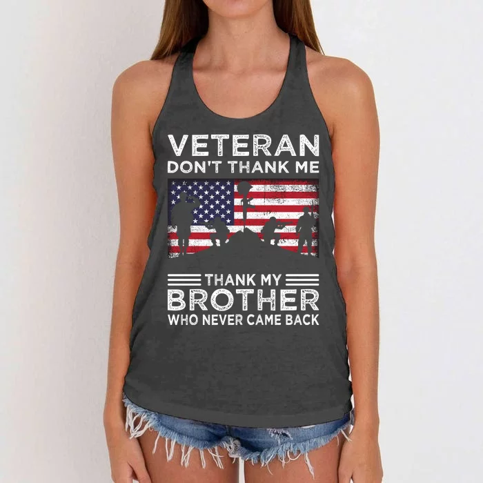 American Veteran T Women's Knotted Racerback Tank