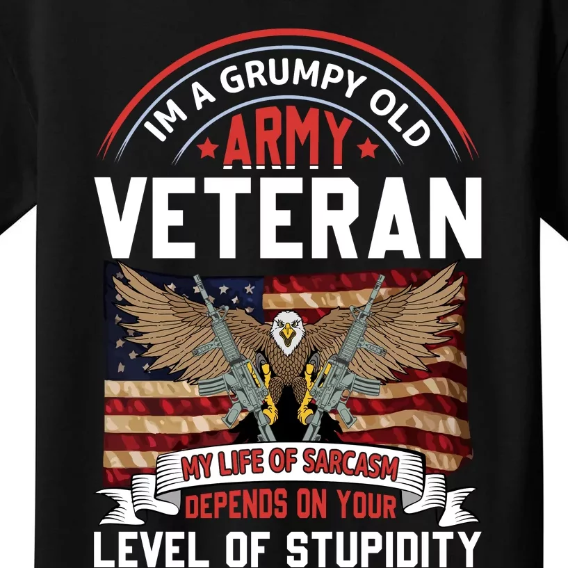 Army Veteran T Kids T-Shirt