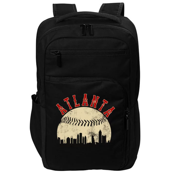 Atlanta Vintage Torn Old Classic Baseball Team Impact Tech Backpack