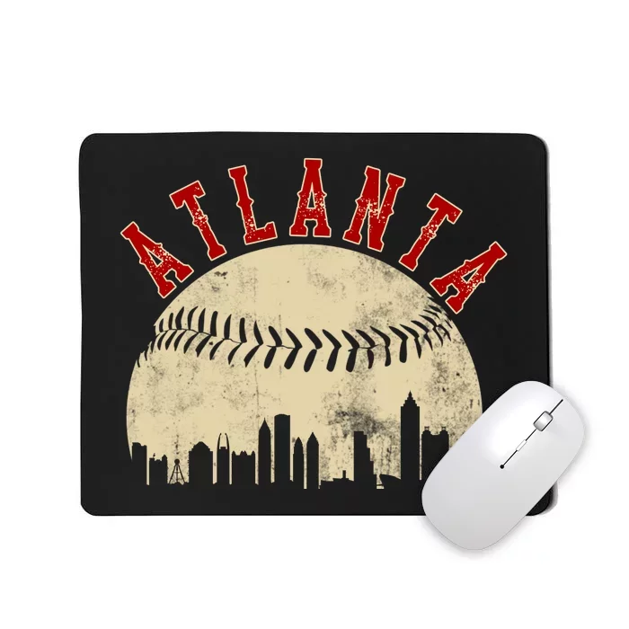 Atlanta Vintage Torn Old Classic Baseball Team Mousepad