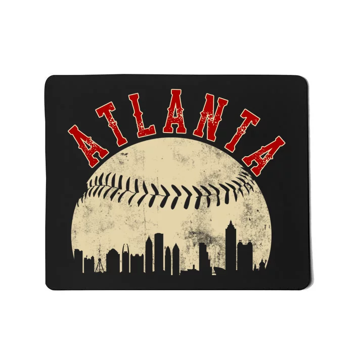 Atlanta Vintage Torn Old Classic Baseball Team Mousepad