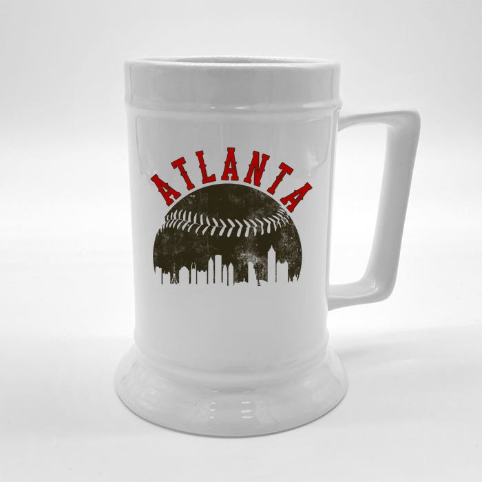 Atlanta Vintage Torn Old Classic Baseball Team Front & Back Beer Stein