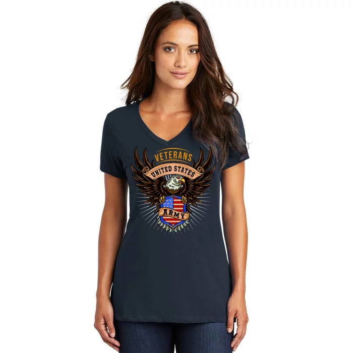 Army Veterans United States Women's V-Neck T-Shirt