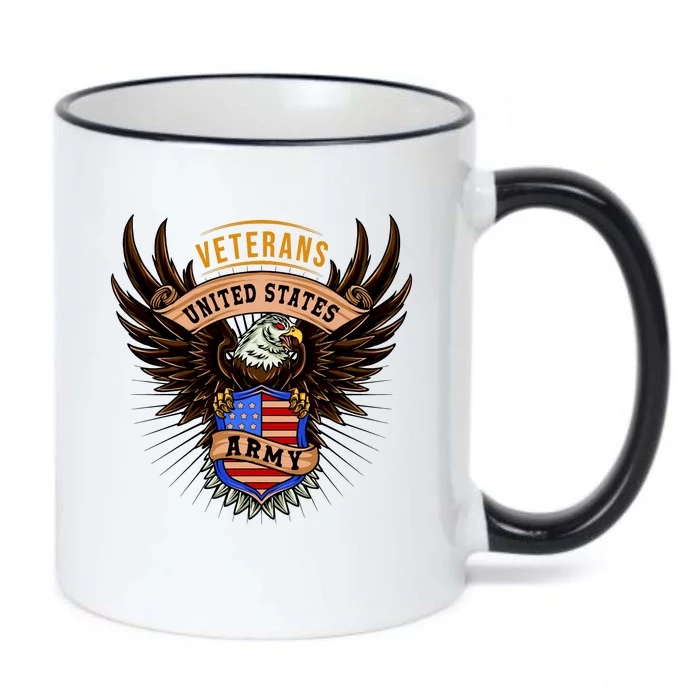 Army Veterans United States Black Color Changing Mug