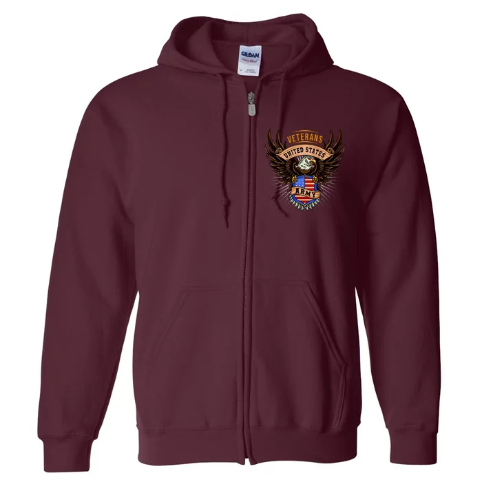 Army Veterans United States Full Zip Hoodie