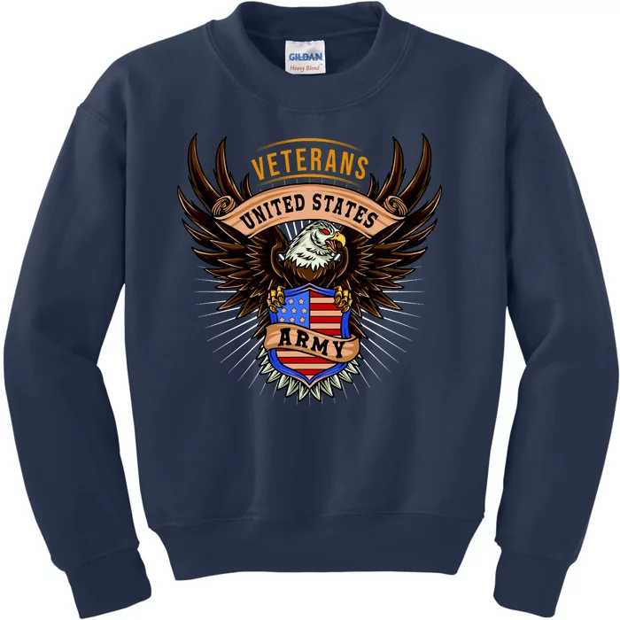 Army Veterans United States Kids Sweatshirt