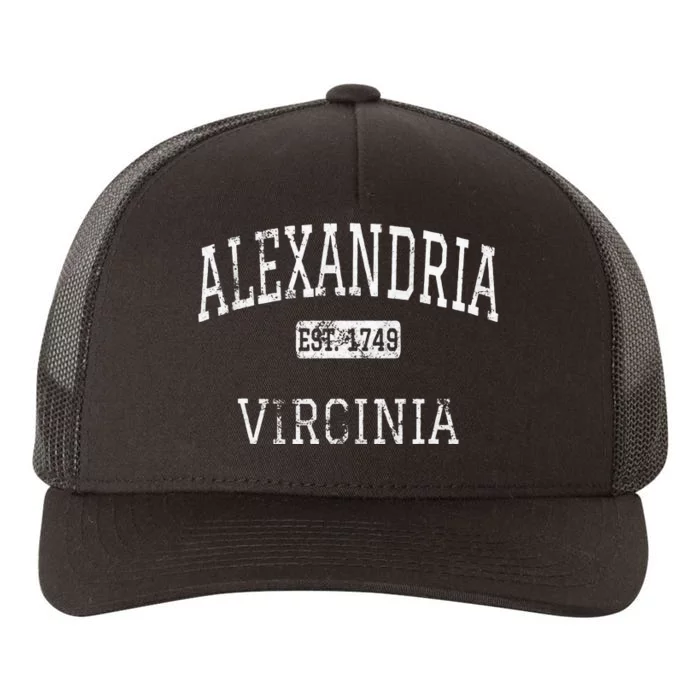 Alexandria Virginia VA Vintage Yupoong Adult 5-Panel Trucker Hat