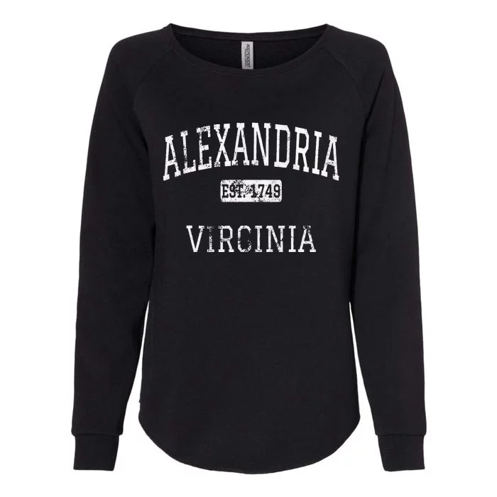 Alexandria Virginia VA Vintage Womens California Wash Sweatshirt