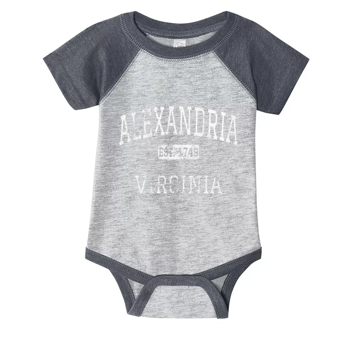 Alexandria Virginia VA Vintage Infant Baby Jersey Bodysuit