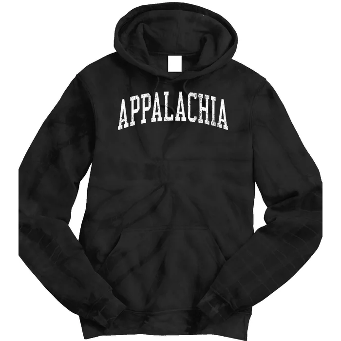 Appalachia Va Vintage Athletic Sports Tie Dye Hoodie