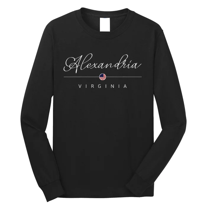 Alexandria Virginia Va On Alexandria Long Sleeve Shirt