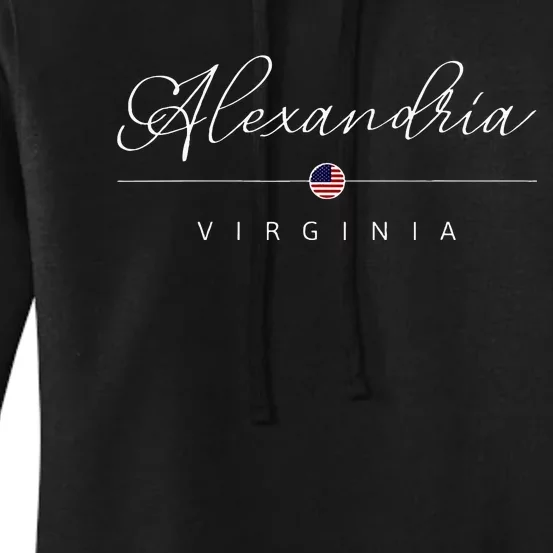 Alexandria Virginia Va On Alexandria Women's Pullover Hoodie