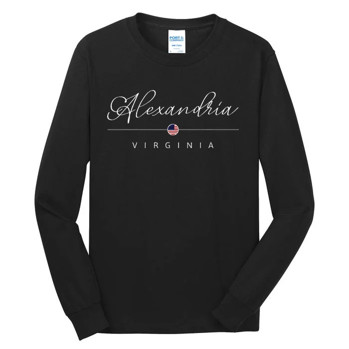 Alexandria Virginia Va On Alexandria Tall Long Sleeve T-Shirt