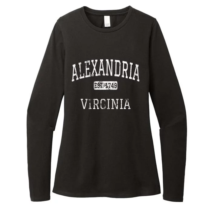 Alexandria Virginia VA Vintage Womens CVC Long Sleeve Shirt