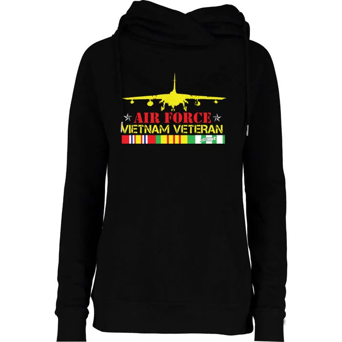 Air Vietnam Veteran Usaf Veteran B52 Vietnam War Womens Funnel Neck Pullover Hood