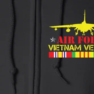 Air Vietnam Veteran Usaf Veteran B52 Vietnam War Full Zip Hoodie