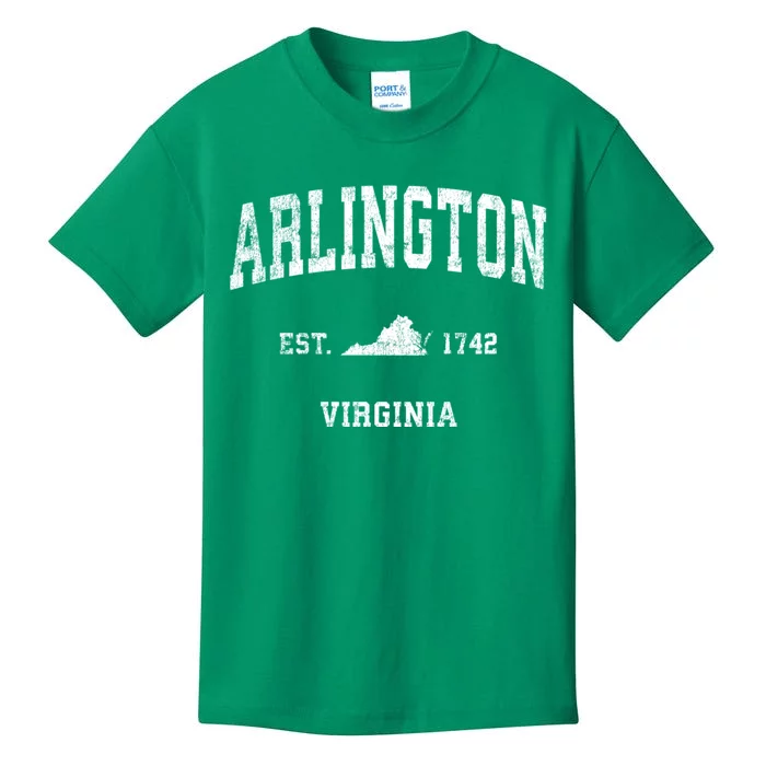 Arlington Virginia Va Vintage Sports Kids T-Shirt