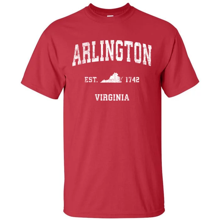 Arlington Virginia Va Vintage Sports Tall T-Shirt