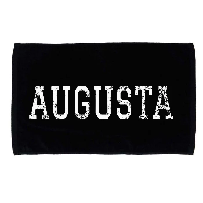 Augusta Vintage White Text Apparel Microfiber Hand Towel