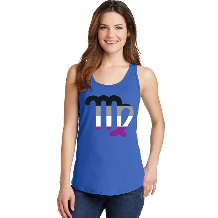 Asexual Virgo Zodiac Sign Asexual Pride Flag Gift Ladies Essential Tank