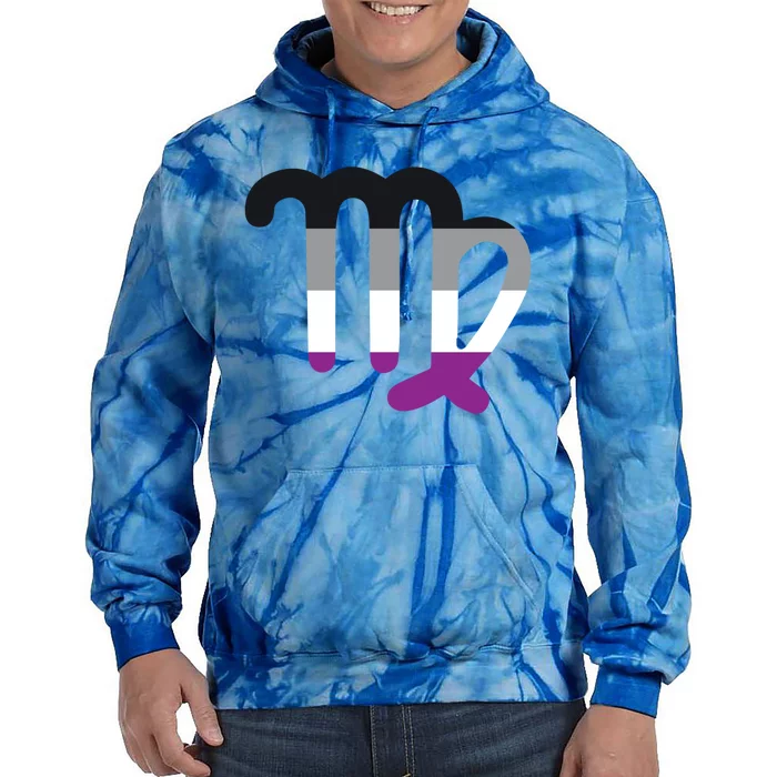 Asexual Virgo Zodiac Sign Asexual Pride Flag Gift Tie Dye Hoodie