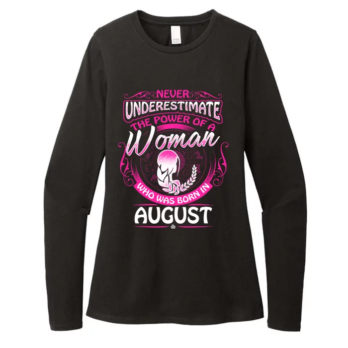 August Virgo Zodiac Birthday Never Underestimate Gift Womens CVC Long Sleeve Shirt