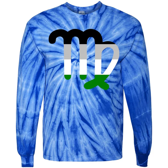 Androphilia Virgo Zodiac Sign Androphilia Pride Flag Gift Tie-Dye Long Sleeve Shirt