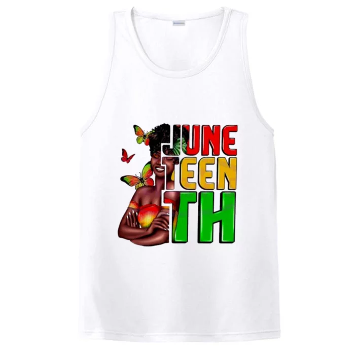 Afro Woman 1865 Juneteenth Performance Tank