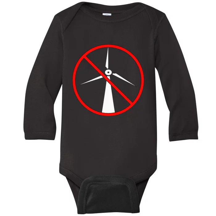 Anti Windmills Anti Wind Turbines Baby Long Sleeve Bodysuit