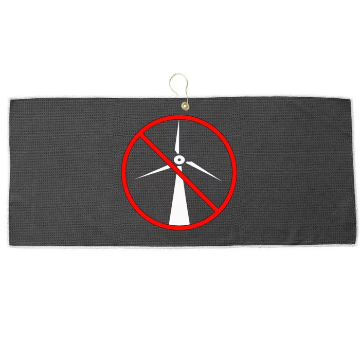 Anti Windmills Anti Wind Turbines Large Microfiber Waffle Golf Towel