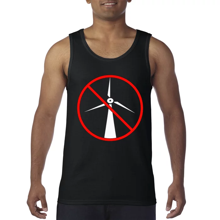 Anti Windmills Anti Wind Turbines Tank Top