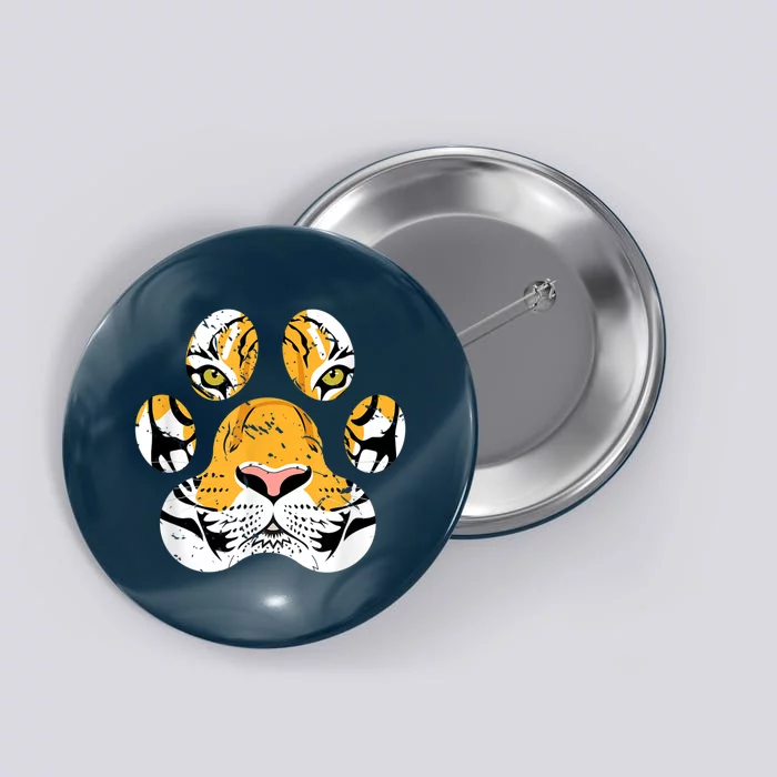 Asia Wild Animal Lover Gift Tiger Button