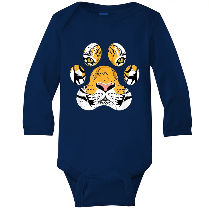 Asia Wild Animal Lover Gift Tiger Baby Long Sleeve Bodysuit