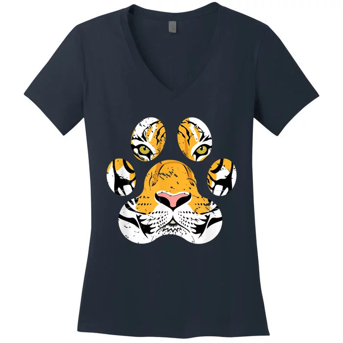 Asia Wild Animal Lover Gift Tiger Women's V-Neck T-Shirt