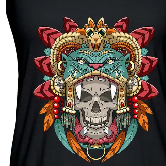 Aztec Warrior Ancient Civilization Mexican Aztec Ladies Essential Flowy Tank