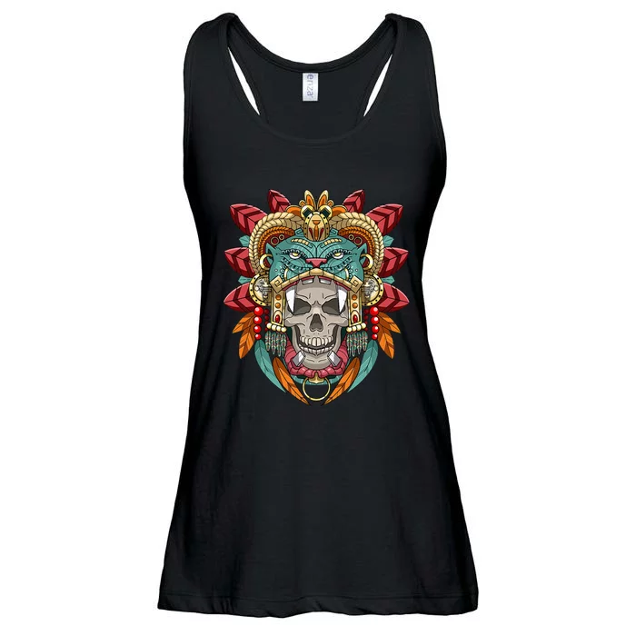 Aztec Warrior Ancient Civilization Mexican Aztec Ladies Essential Flowy Tank