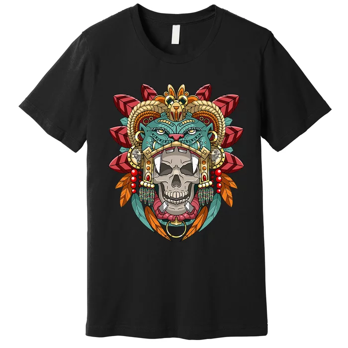 Aztec Warrior Ancient Civilization Mexican Aztec Premium T-Shirt