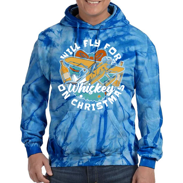 Aviator Whisky Aviation Airplane Aircraft Pilot Christmas Gift Tie Dye Hoodie