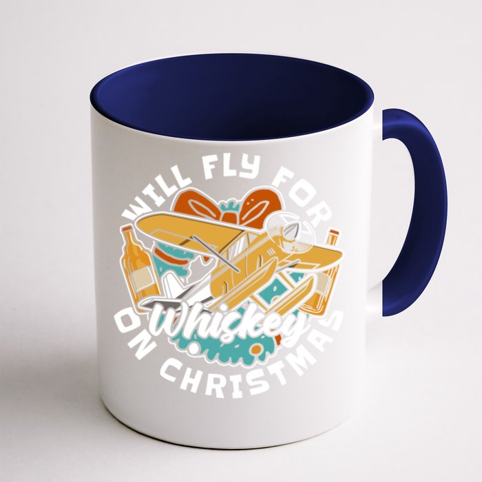 Aviator Whisky Aviation Airplane Aircraft Pilot Christmas Gift Front & Back Coffee Mug