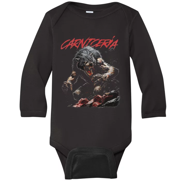 Angry Werewolf Baby Long Sleeve Bodysuit