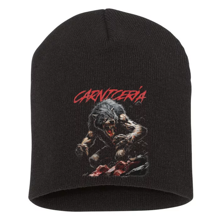 Angry Werewolf Short Acrylic Beanie