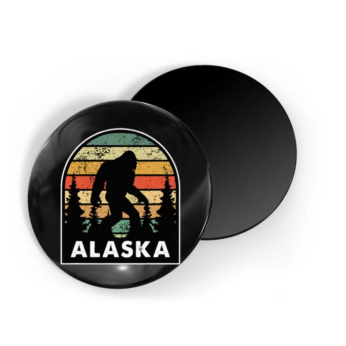 Alaska With A Bigfoot Or A Sasquatch Magnet