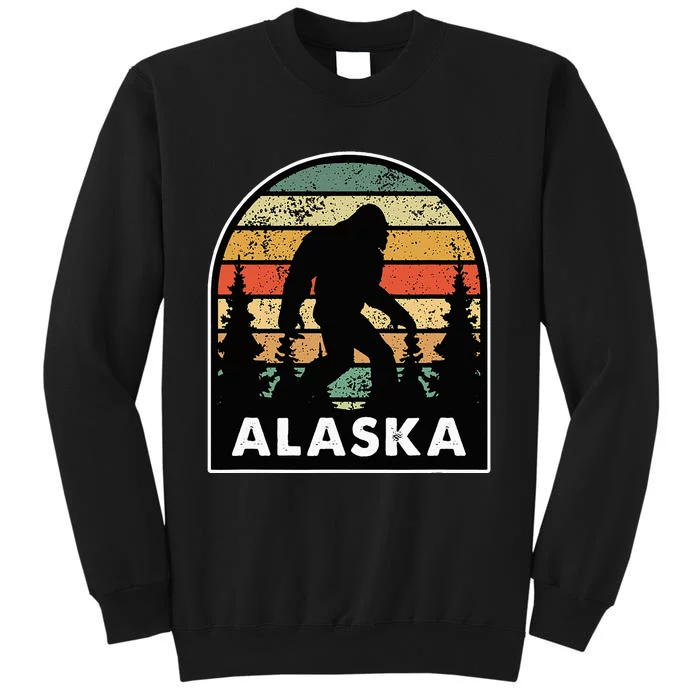 Alaska With A Bigfoot Or A Sasquatch Tall Sweatshirt