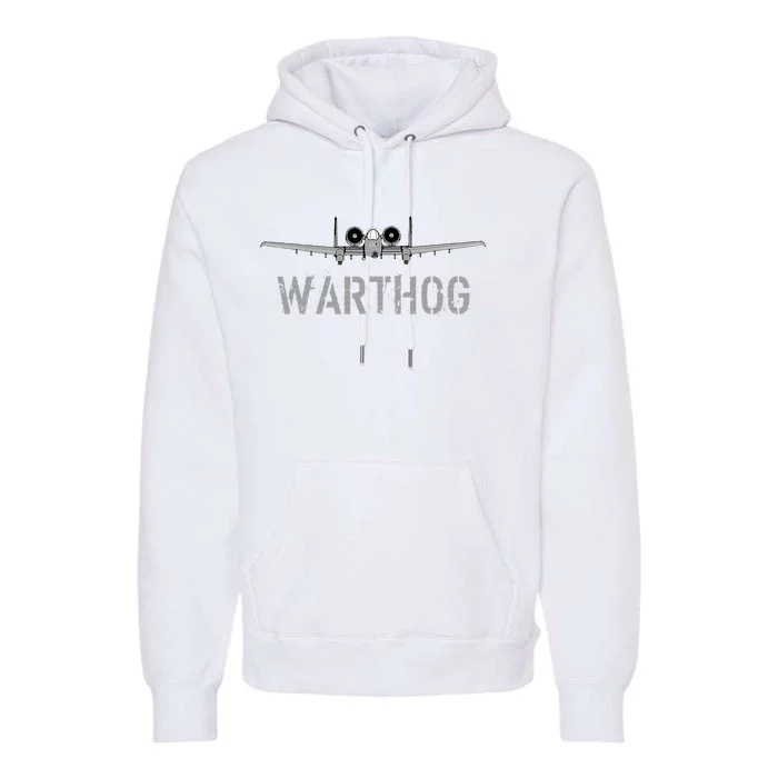 A10 Warthog Attack Jet A10 Thunderbolt Premium Hoodie