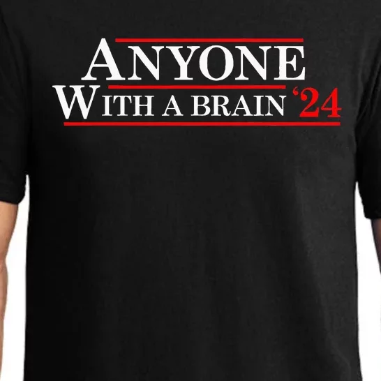 Anyone With A Brain 2024 Funny Presidential Election Pajama Set