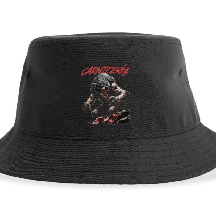 Angry Werewolf Sustainable Bucket Hat