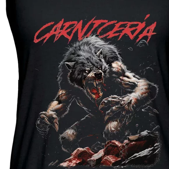 Angry Werewolf Ladies Essential Flowy Tank