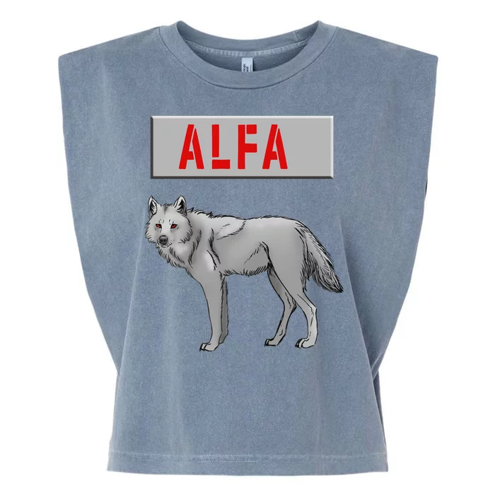 ALFA Wolf Garment-Dyed Women's Muscle Tee