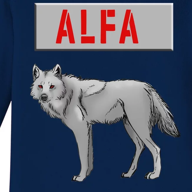 ALFA Wolf Baby Long Sleeve Bodysuit